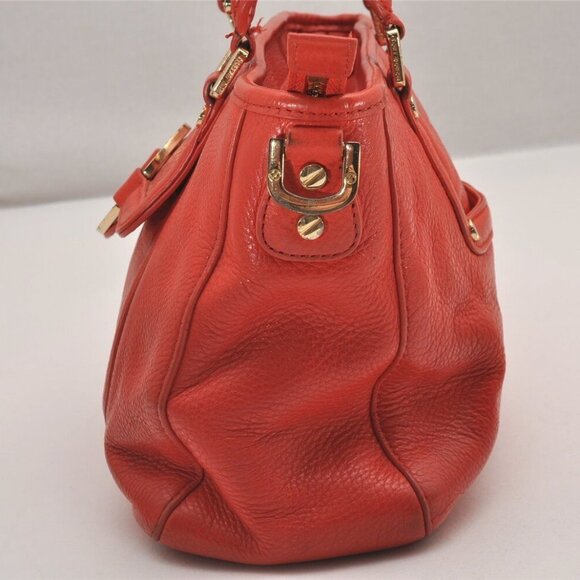 TORY BURCH Amanda Leather 2Way Shoulder Hand Bag Purse Orange - Picture 4 of 15
